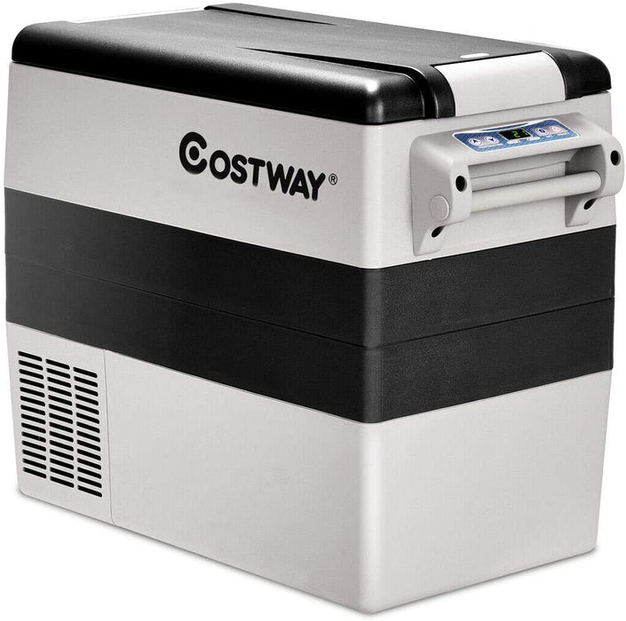 COSTWAY Car Refrigerator, 55-Quart Portable Compressor Freezer